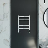 Полотенцесушитель электрический Grota Nosto 430х600 NP EL 60x45 см, подключение справа, слева, скрытое подключение справа, глянцевый хром, лесенка