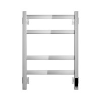 Полотенцесушитель электрический Grota Nosto 430х600 NP EL 60x45 см, подключение справа, слева, скрытое подключение справа, глянцевый хром, лесенка