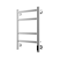 Полотенцесушитель электрический Grota Nosto 430х600 NP EL 60x45 см, подключение справа, слева, скрытое подключение справа, глянцевый хром, лесенка