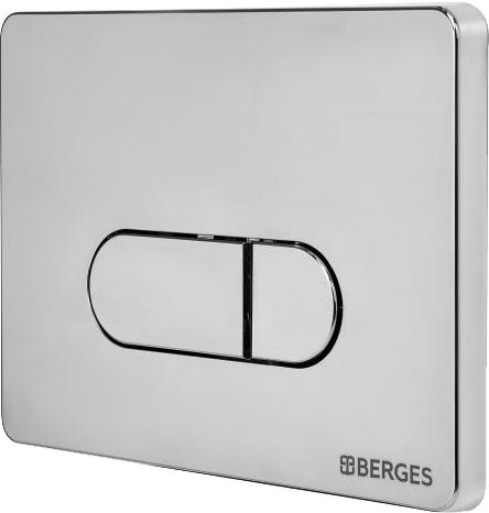 Кнопка смыва Berges Novum D3 хром, глянец