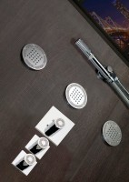 Термостатический смеситель встраиваемый Bossini OKI 2 Outlets LP Z031203 для ванны с душем, хром