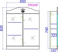 Мебель для ванной комнаты Aqwella Franchesca 65