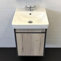 Мебель для ванной комнаты Comforty Вена 45 подвесная, дуб дымчатый