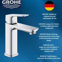 1017550000 GROHE Cubeo Смеситель для раковины цвет: хром 1017550000 GROHE Cubeo Смеситель для раковины цвет: хром