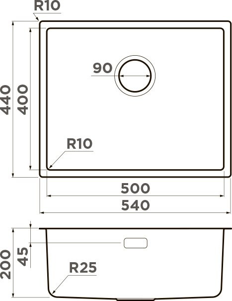 Мойка кухонная Omoikiri TADZAVA 54-U/I ULTRA-IN
