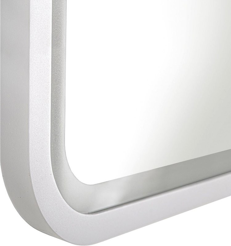 Зеркало Art&Max Genova AM-Gen-900-800-DS-F-White 90х80 белое, с LED-подсветкой, 6000К