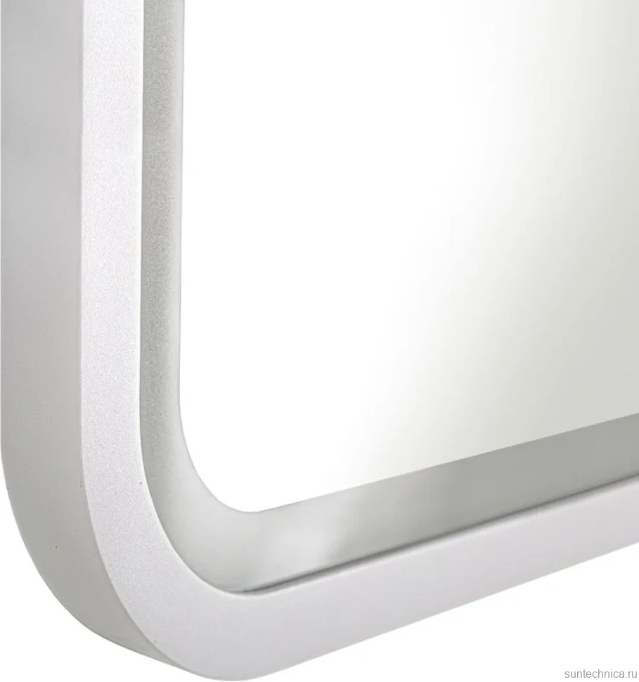 Зеркало Art&Max Genova AM-Gen-900-800-DS-F-White 90х80 белое, с LED-подсветкой, 6000К