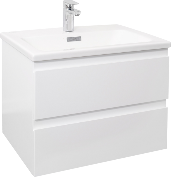 Тумба с раковиной Jacob Delafon Madeleine 60 белый блестящий