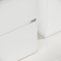 Тумба с раковиной Sancos Libra Floor 60 белый глянец, черная раковина CN7001MB