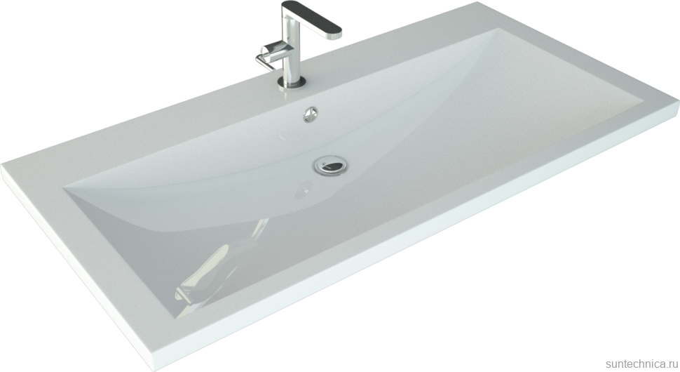 Мебель для ванной комнаты Grossman Виста 90 напольная, 2 ящика, белый глянец