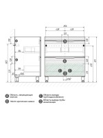 Мебель для ванной комнаты Grossman Виста 90 напольная, 2 ящика, белый глянец