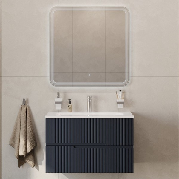 Мебель для ванной комнаты Cezares Duet 80 grafito, раковина Cezares CZR-8073-80