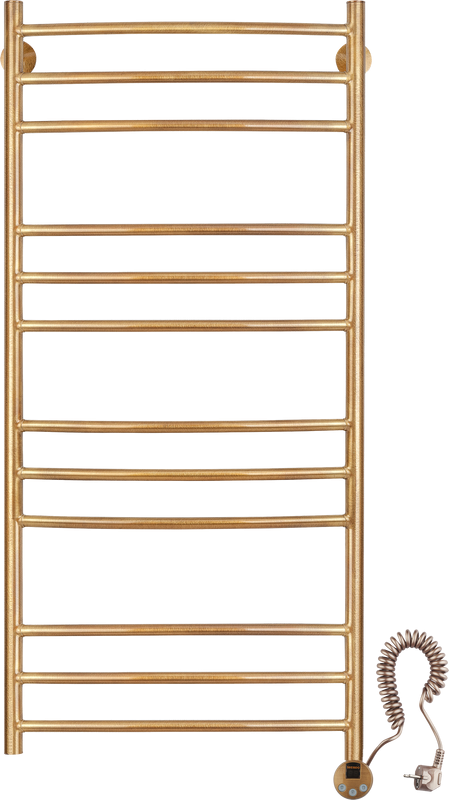 Полотенцесушитель электрический Secado Милан 3 105x55 см, подключение справа, бронза, лесенка, латунь