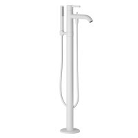 Напольный смеситель для ванны с душем Kludi Nova Fonte 385905315 белый матовый