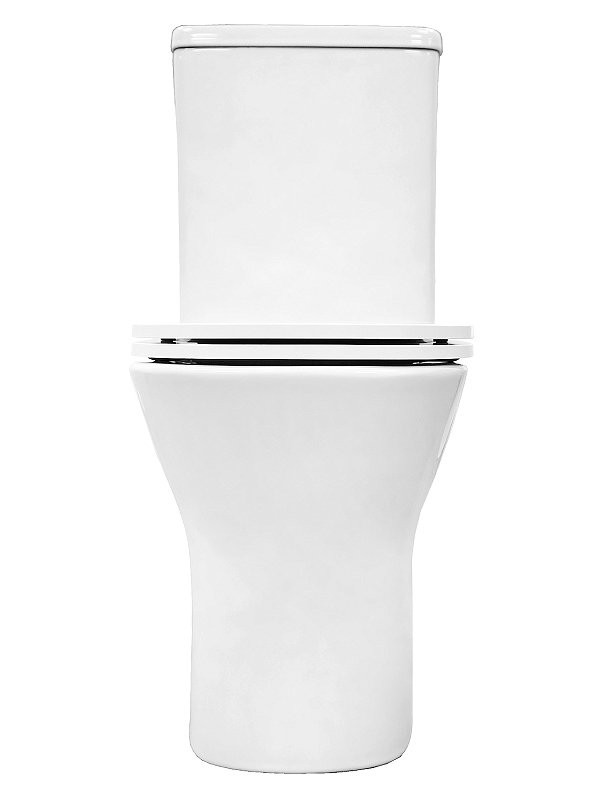 Унитаз-компакт напольный AZARIO Milagro AZ-8502 безободковый, с микролифтом, глянцевый белый