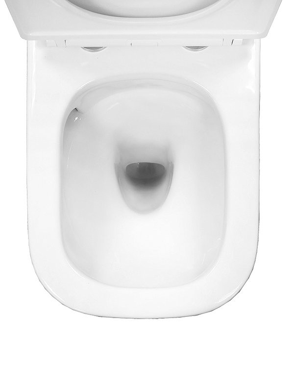 Унитаз-компакт напольный AZARIO Milagro AZ-8502 безободковый, с микролифтом, глянцевый белый