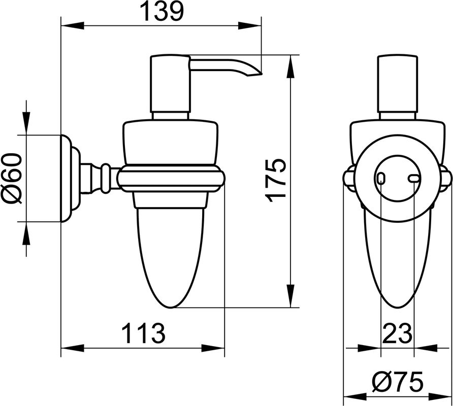 Дозатор Keuco Astor 02152