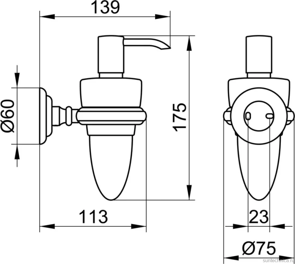 Дозатор Keuco Astor 02152