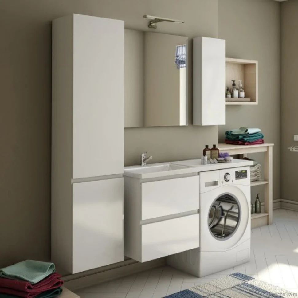 Мебель для ванной комнаты Эстет Dallas Luxe 130 подвесная, 2 ящика L