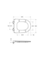 Унитаз подвесной BelBagno Etna BB008CH-TOR/SC безободковый, с микролифтом, глянцевый белый