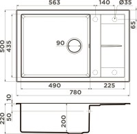 Мойка кухонная Omoikiri Sumi 78A-LB-GR leningrad grey