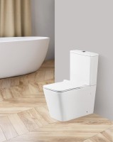 Унитаз-компакт напольный BelBagno Ardente-R BB02093CPR безободковый, крышка BB2112SC с микролифтом, бачок BB02093T