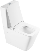 Унитаз-компакт напольный BelBagno Ardente-R BB02093CPR безободковый, крышка BB2112SC с микролифтом, бачок BB02093T