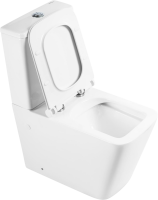 Унитаз-компакт напольный BelBagno Ardente-R BB02093CPR безободковый, крышка BB2112SC с микролифтом, бачок BB02093T