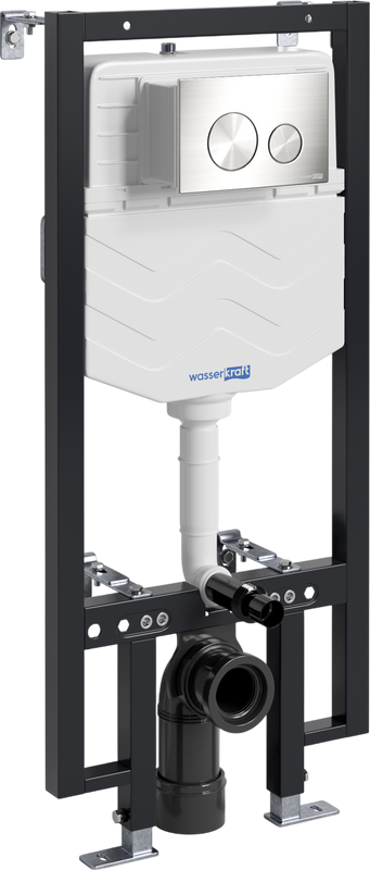 Система инсталляции для унитазов Wasserkraft Vils 56TLT.010.ME.BN02 с кнопкой смыва никель