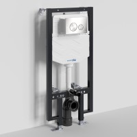 Система инсталляции для унитазов Wasserkraft Vils 56TLT.010.ME.BN02 с кнопкой смыва никель