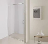 Душевая дверь в нишу BelBagno Uno 195 BF 1 155 C Cr стекло прозрачное