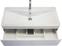 Мебель для ванной комнаты BelBagno Albano 80 подвесная, bianco lucido, зеркало STWORKI Муле 80