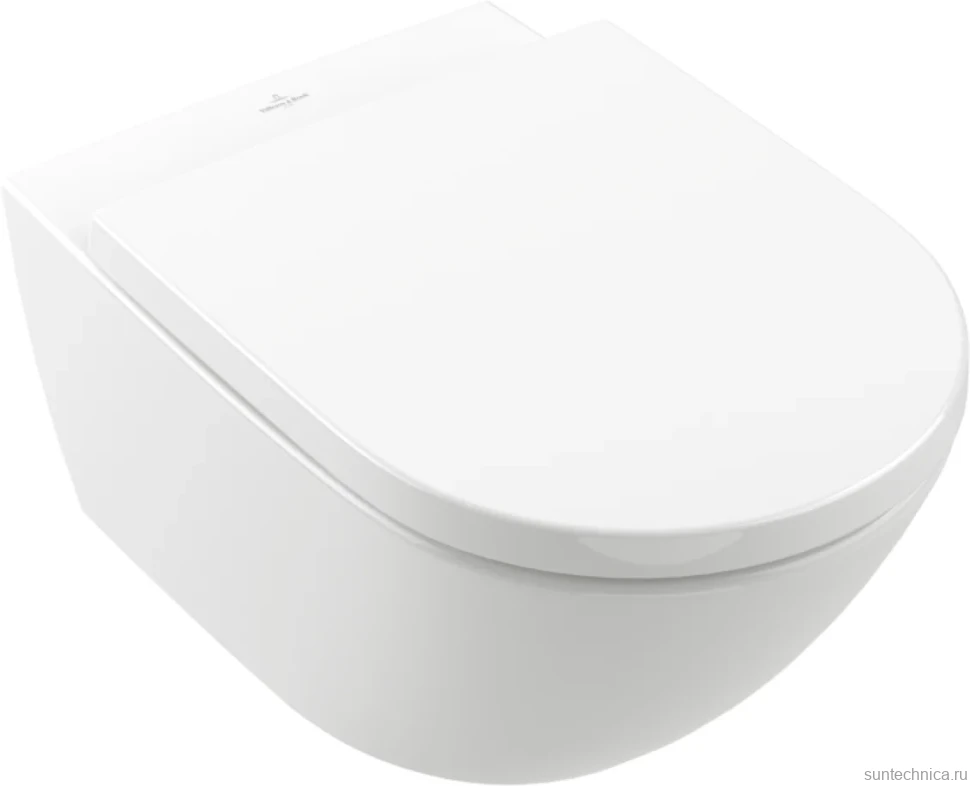 Унитаз подвесной Villeroy & Boch Subway 3.0 4670TS01 alpin, сиденье с микролифтом