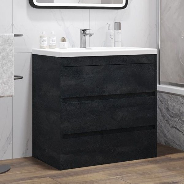 Тумба под раковину Art&Max Family-M 75 напольная, hard coal