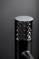 Смеситель для раковины Boheme Stick 121-BCR black diamond chrome