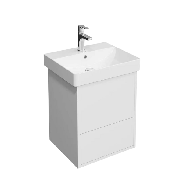 Тумба с раковиной KERAMA MARAZZI Pro 50 подвесная,с двумя ящиками, матовая белая