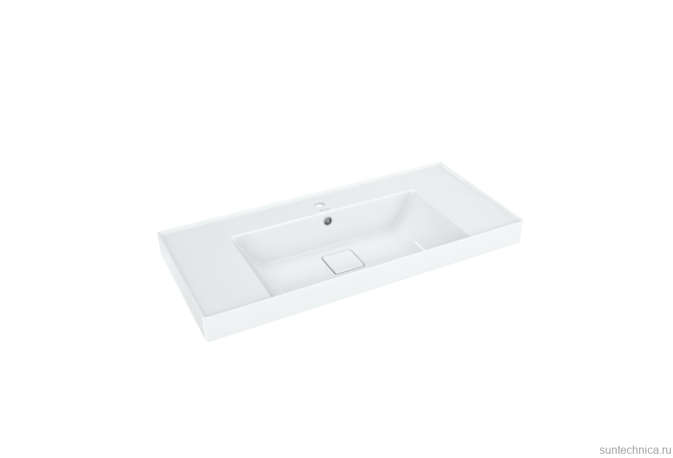 Тумба с раковиной Aqwella Vancouver 100 подвесная, белая