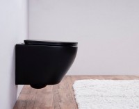 Унитаз подвесной Esbano Azalea ESUPAZALBM черный матовый