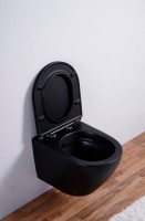 Унитаз подвесной Esbano Azalea ESUPAZALBM черный матовый