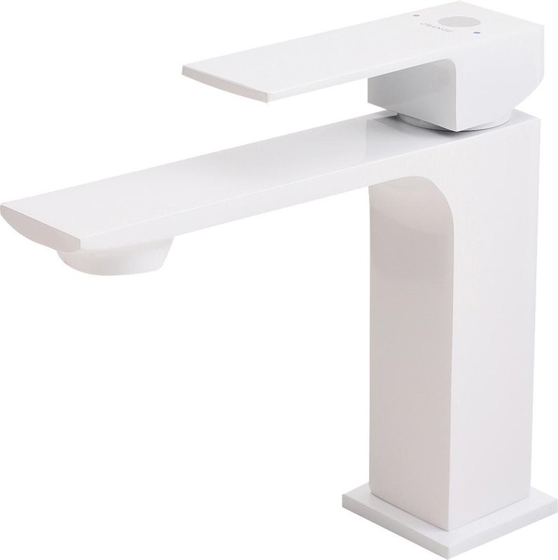 Смеситель для раковины Orange Lutz M04-021W белый