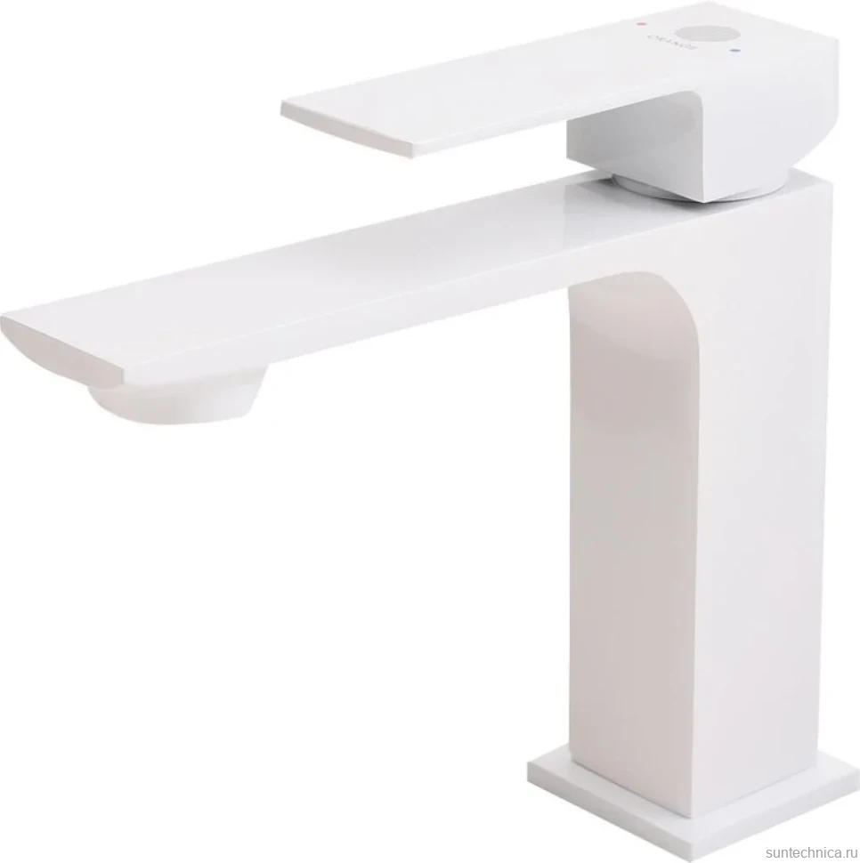 Смеситель для раковины Orange Lutz M04-021W белый