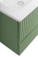 Мебель для ванной комнаты Cezares Duet 120 фисташковый софт, раковина Cezares CZR-8073-120-2 двойная