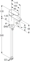 Смеситель для раковины Kludi Pure&Solid 340280575 Смеситель для раковины Kludi Pure&Solid 340280575
