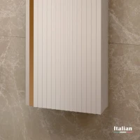 Шкаф-пенал для ванной Jorno Filoro 35 подвесной, белый