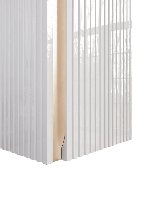 Шкаф-пенал для ванной Jorno Filoro 35 подвесной, белый