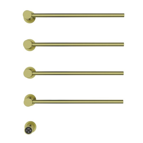 Полотенцесушитель электрический Wonzon & Woghand WW-AL314-BG С ВНУТРЕННЕЙ ЧАСТЬЮ, браширвоанное золото