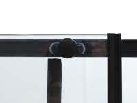 Душевой уголок Aquanet Pleasure Evo AE65-N160-BT 160х80, профиль матовый черный, стекло прозрачное