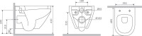 Унитаз подвесной AM.PM Spirit V2.0 FlashClean безободковый, с микролифтом