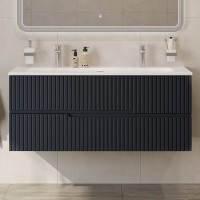 Тумба с раковиной Cezares Duet 120 grafito, раковина Cezares CZR-8073-120-1-2