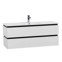 Тумба с раковиной Cezares Plane 120 bianco lucido, раковина Cezares CZR-8002-120
